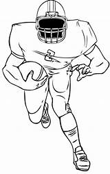 Football Coloring Pages Player Printable American Osu Sports Players Boys Nfl Raiders Jersey Color Clipart Template Print Drawing Kids Cowboys sketch template