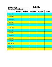 search results  revision timetables calendar
