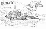 Coloring Uss Missouri Battleship Pages Ship Kreo Template Battle sketch template
