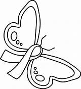 Pink Ribbon Coloring Pages Getdrawings Drawing sketch template