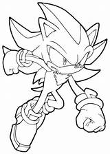 Sonic Coloring Pages Printable Hedgehog Getdrawings sketch template