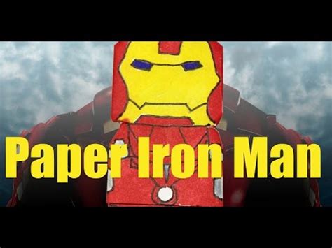 paper iron man youtube