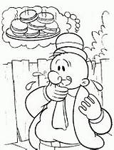 Popeye Slapping sketch template
