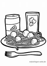 Spaghetti Malvorlage Malvorlagen Essen Trinken Coloring Teller Ausmalbild Ausmalen Kostenlos öffnen sketch template