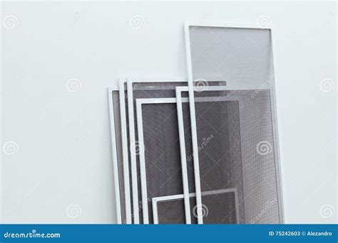 insect screen  windows  doors stock image image  decoration gray