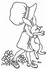 Choose Board Rabbit Carrying Girl Coloring Pages sketch template