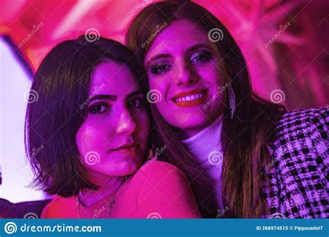 Couple Friends Girl In Nightclub Drink Stock Image Image Of Drinking