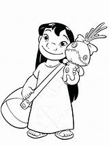 Lilo Stitch Pages Coloring Disney Getcolorings sketch template