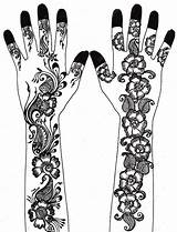 Mehndi Henna Mehendi Bridal Stencil Flowers sketch template