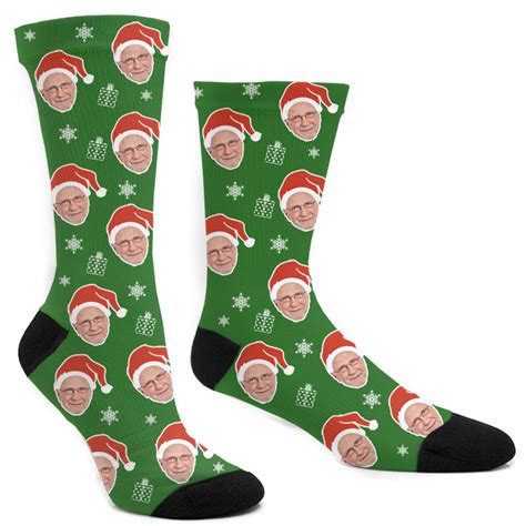 custom christmas santa hats socks holidays faceonitcom