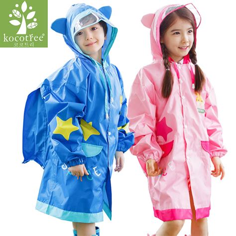 children  raincoat unisex waterproof kids boys girls jumpsuit