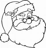 Santa Coloring Pages Clipartmag Face Claus sketch template