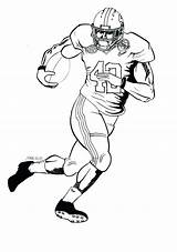 Football Coloring Player Pages Players Drawing Drawings Tom Notre Dame Alabama Nfl Draw Brady Clemson Cliparts Clipart College University Cool sketch template