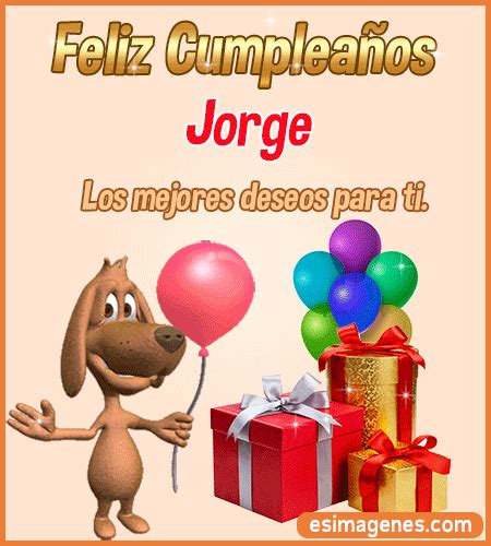 feliz cumpleanos jorge