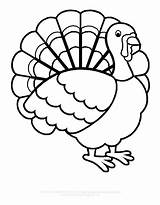 Coloring Thanksgiving Pages Pdf Turkey Getcolorings sketch template