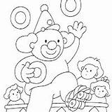 Coloring Pages Clown Juggler Post sketch template
