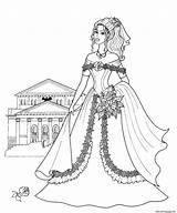 Printable Exciting Unicorns Flowing Handsome Gowns sketch template
