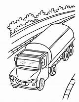 Truck Coloring Tanker Oil Pages Drawing Wheeler Kids Getcolorings Trucks Getdrawings Boys sketch template