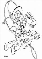 Toy Story Jessie Coloring Popular Colouring sketch template