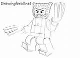 Wolverine Lego Draw Step Drawingforall Sketch sketch template