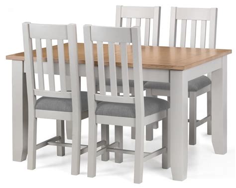 abdabs furniture richmond soft grey oak extending dining table chairs