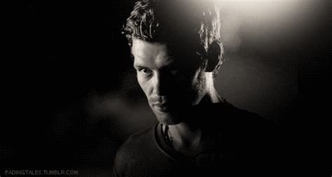 black and white klaus mikaelson find and share on giphy