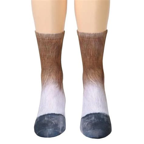 children unisex animal paw crew socks sublimated print men women socks elastic breathable sock