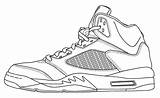 Jordan Coloring Air Shoes Pages Drawing Shoe Printable Lebron James Michael Template Color Sketch Force Nike Retro Tennis Low Jordans sketch template