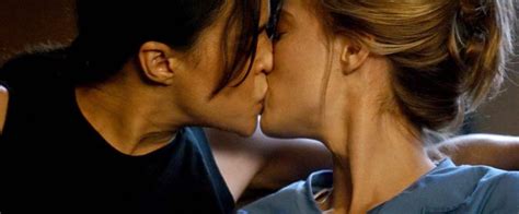 caitlin gerard and michelle rodriguez lesbian kiss from the assignment scandal planet