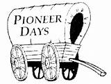 Pioneer Clipart Coloring Wagon Days People Covered Transparent History Cliparts Library Village Webstockreview Gif Comments sketch template