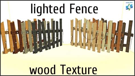 lighted fence recolors  tatschus sims cc sims  updates