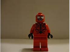 Custom Lego Marvel red Spider Man Carnage Minifigure
