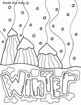 Seasons Winter Getcolorings Printables Classroomdoodles sketch template