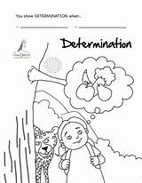 Determination sketch template
