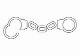 Coloring Handcuffs Pages Large Printable Edupics sketch template