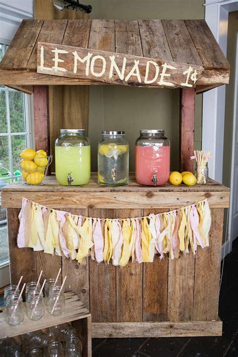 diy lemonade stand ideas that look so adorable