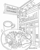 Coloring Pdf Windmill Restaurant sketch template