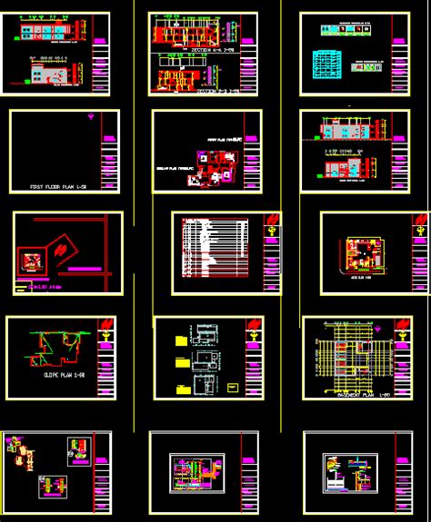 working drawing  villa dwg full project  autocad