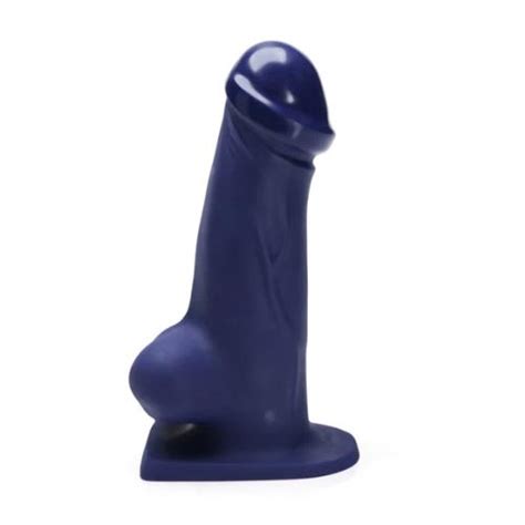 Tantus T Rex Super Soft Silicone Dildo Carbide Blue Sex Toys At