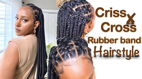 criss cross rubber band knotless passion twist samsbeauty youtube