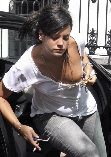 Lily Allen Nude Boob Alert