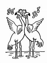 Stork Storks Singing Coloringbay Bestcoloringpagesforkids sketch template