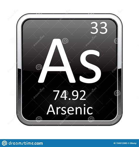 arsenic symbol sign arsenic  atomic number  atomic weight