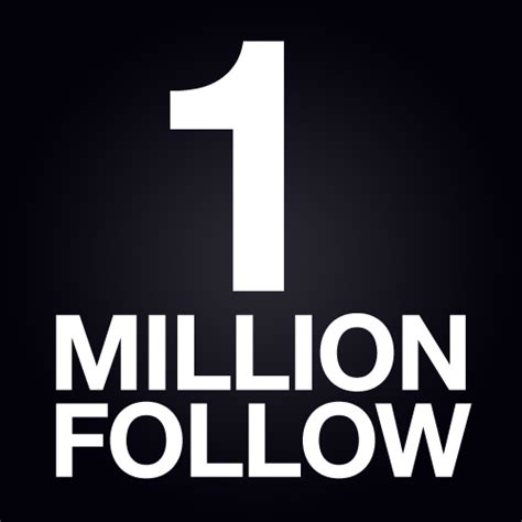 1 million followers 1million follow twitter