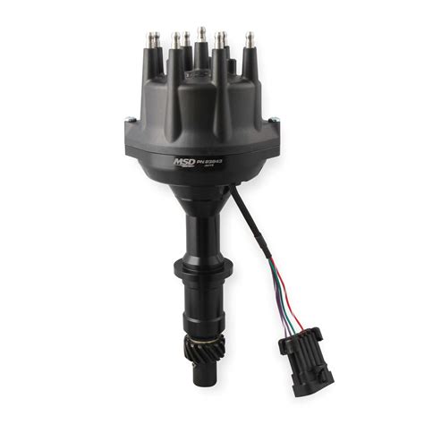 msd  pontiac  dual sync distributor black