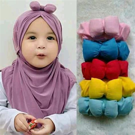 jual jilbab hijab kerudung anak bayi balita syiria mickey polos
