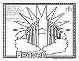Bible Coloring Pages Abc Heaven Preschool Printables Christian Children Verse Scripture sketch template