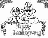 Coloring Thanksgiving Pilgrim Pages Kids Printable Lots Even sketch template