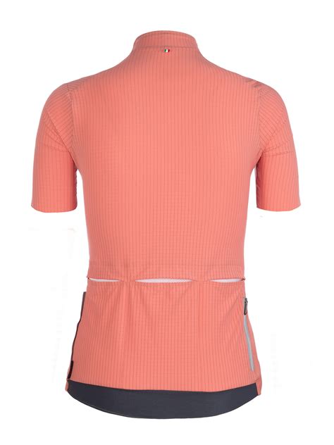 cycling jersey short sleeve l1 woman pinstripe x antique pink q36 5
