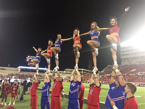 Kansas Cheerleading On Twitter Stunts With Our Ttucheer Friends